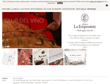 Tablet Screenshot of bodegaslaemperatriz.com